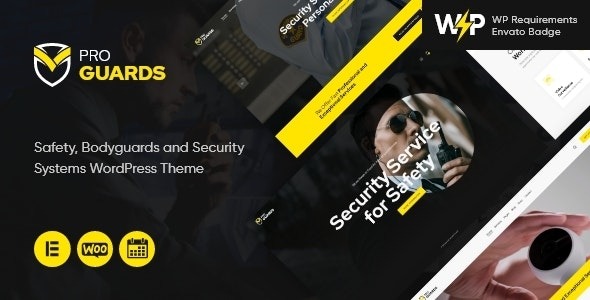ProGuards Safety Body Guard - Security WordPress Theme