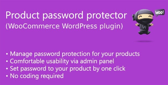 Product password protector for WooCommerce