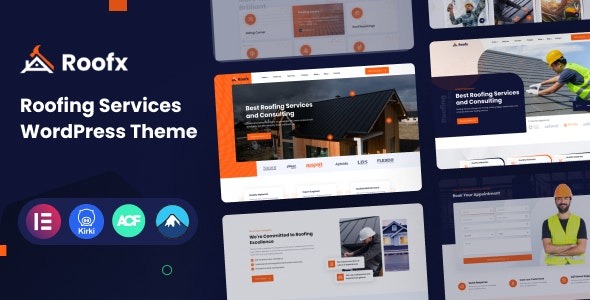 Roofx Roofing Services WordPress Theme