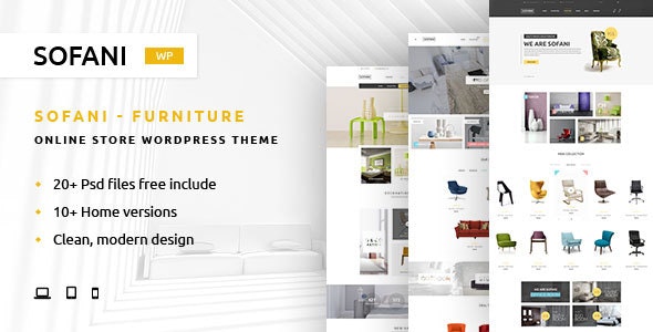 Sofani Furniture Store WooCommerce WordPress Theme