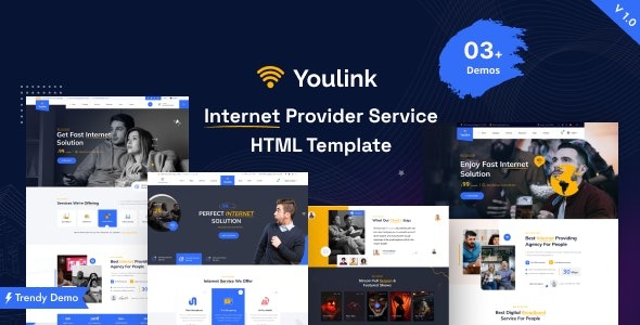 Youlink Broadband - Internet Services WordPress Theme