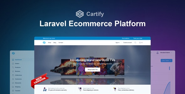 Cartify Laravel Ecommerce Platform with Tailwind CSS