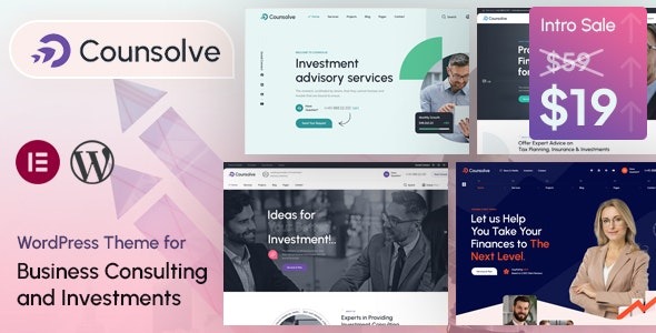 Counsolve Consulting - Investments WordPress Theme