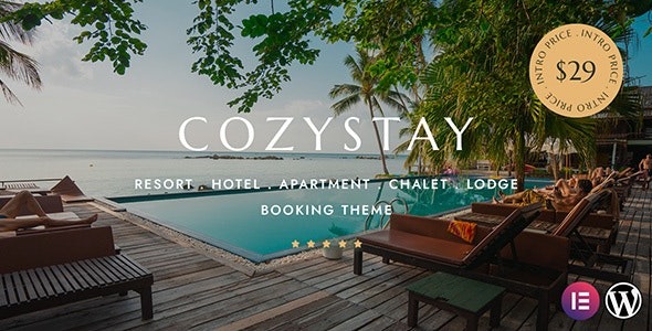 CozyStay Hotel Booking WordPress Theme