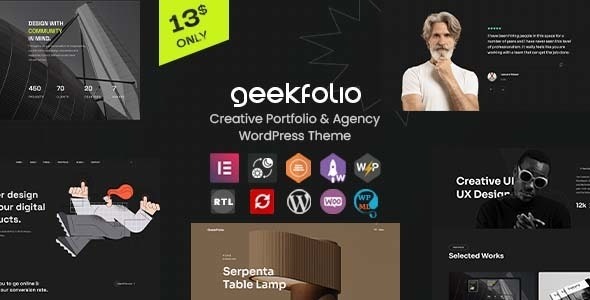 Geekfolio Elementor Creative Portfolio - Agency WordPress Theme