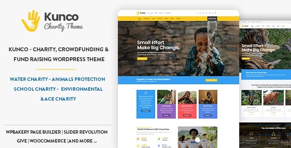 Kunco Charity - Fundraising WordPress Theme