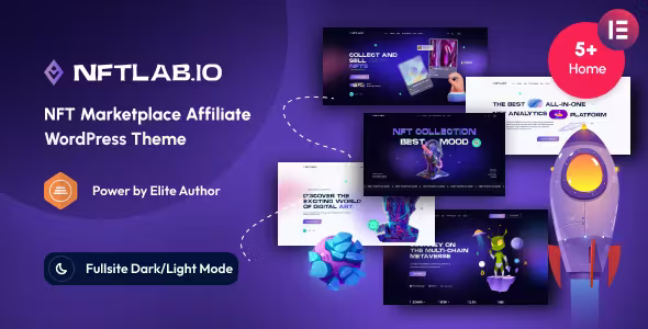 NFTLab NFT Marketplace Affiliate WordPress Theme