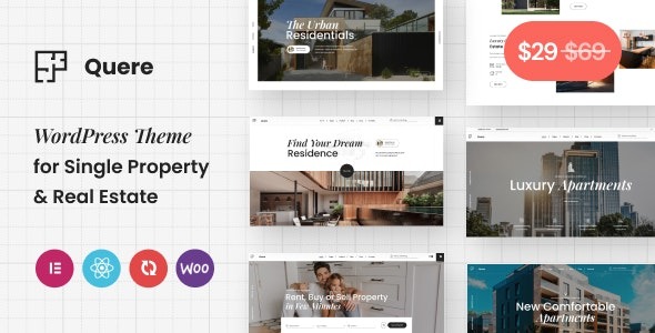 Quere Real Estate - Apartments WordPress Theme