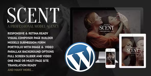 Scent Model Agency WordPress Theme