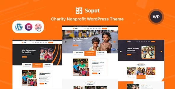 Sopot Charity NonProfit Fundraising WordPress Theme