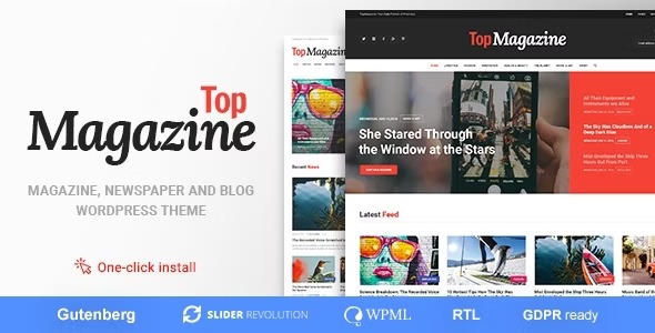 Top Magazine Blog and News WordPress Theme