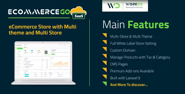 eCommerceGo SaaS eCommerce Store with Multi theme and Multi Store