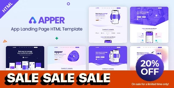 APPER App Landing Page HTML Template No