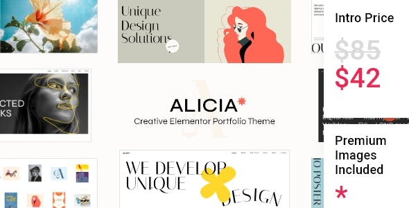 Alicia Elementor Portfolio Theme