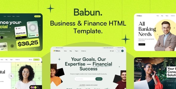 Babun Business - Finance Responsive HTML Template