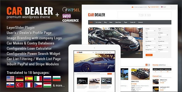 Car Dealership Automotive WordPress Theme Responsive
