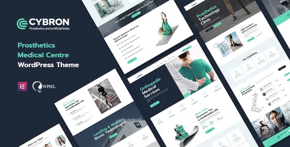 Cybron Prosthetics Medical Center WordPress Theme