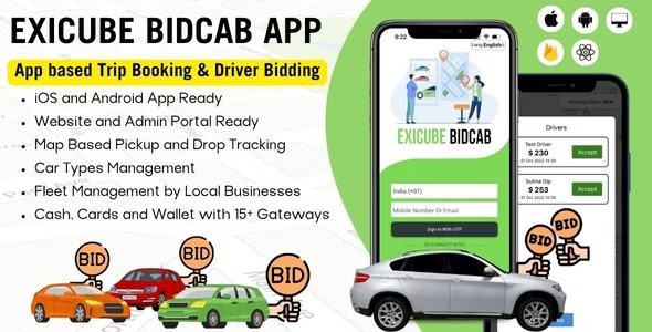 Exicube BidCab App