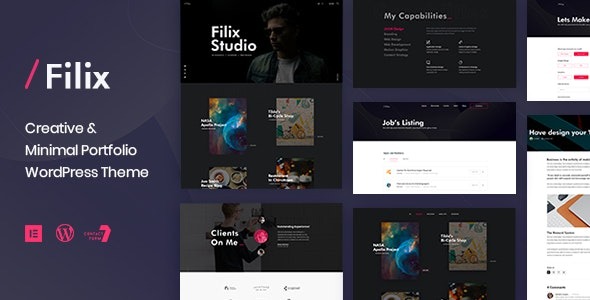 Filix Creative Minimal Portfolio WordPress Theme