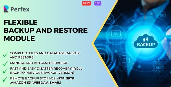 Flexible Backup and Restore Module for Perfex