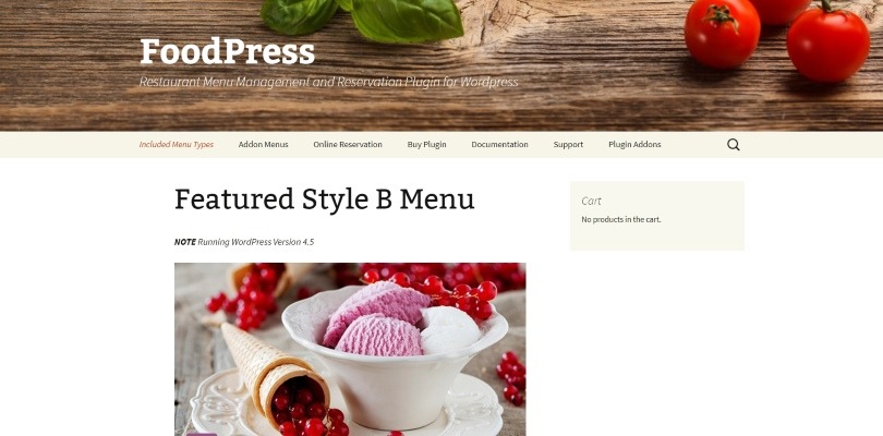 Foodpress - WordPress Theme For Food Restaurant