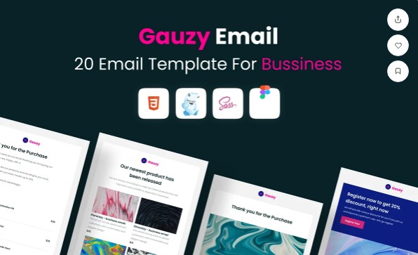 Gauzy Uniq Email Template for Bussiness