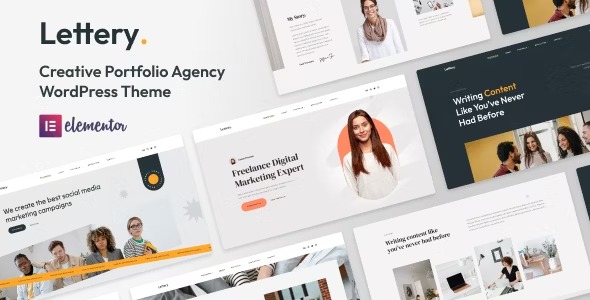 Lettery Creative Portfolio Agency WordPress Theme