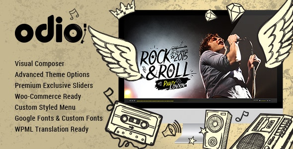 Odio Music WP Theme For Bands