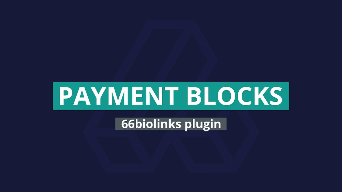 Payment Blocks Pluginbiolinks
