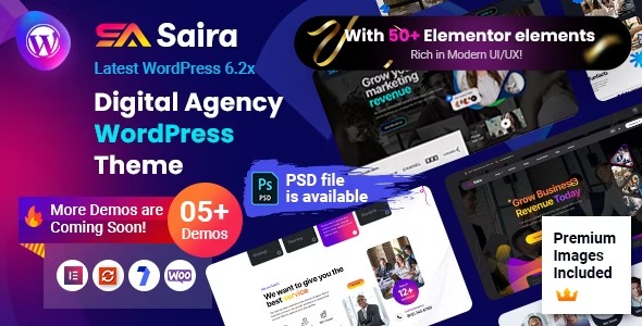 Saira Digital Agency Creative Portfolio Theme