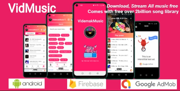 Videmak Music Automatic Musicing and streaming Android application