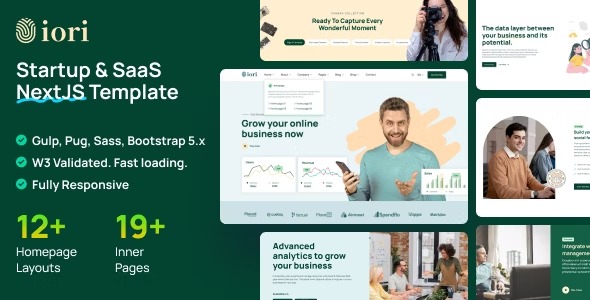 iori - Multipurpose Startup - SaaS NextJS Template
