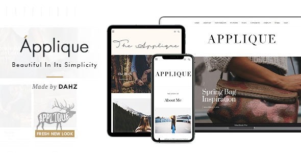 Applique Fashion Blog Theme