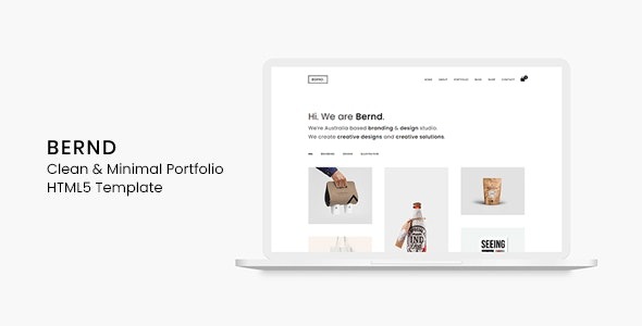 Bernd Clean - Minimal Portfolio HTML Template