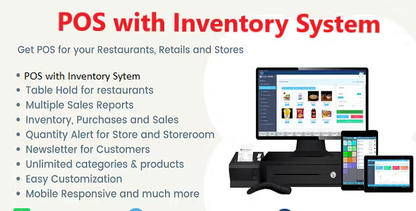 Easy POS With Online Orders and Inventory System