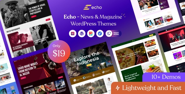 Echo - News Magazine WordPress Theme