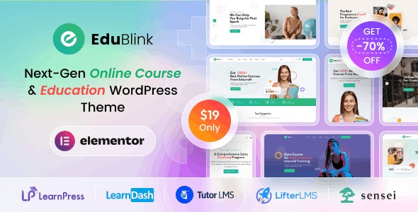 EduBlink - Education - Online Course WordPress Theme