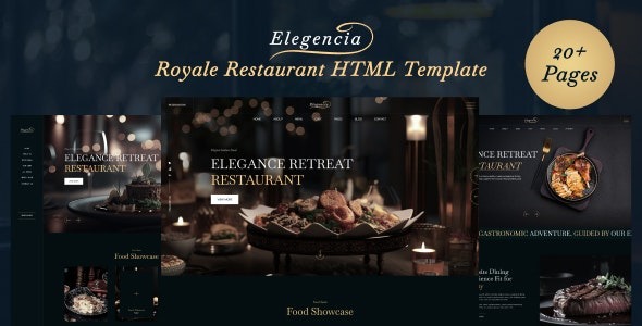 ElegenciaRoyale Restaurant HTML Template