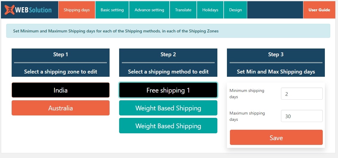 Estimate delivery date for Woocommerce Pro
