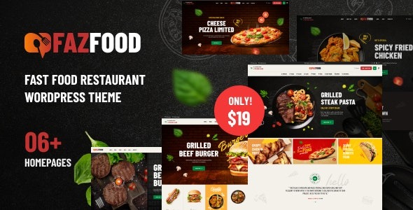FazfoodFast Food Restaurant WordPress Theme