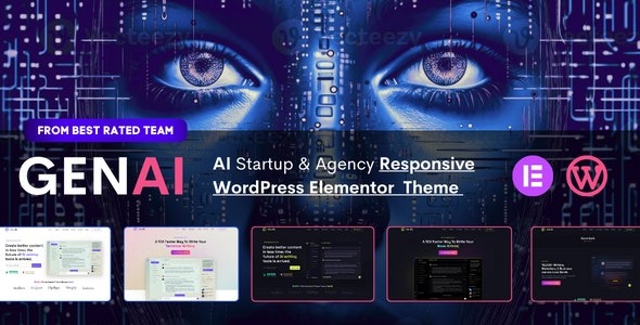 GenAI - AI Agency - Technology Startup Elementor WordPress Theme