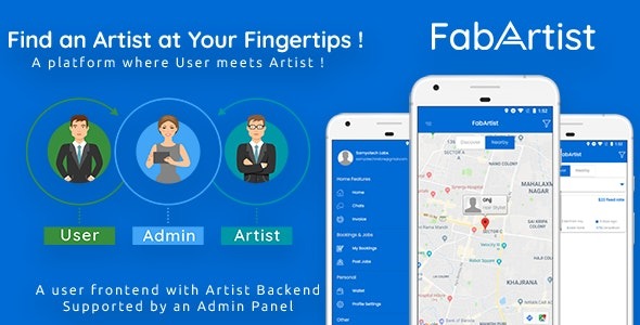 Hire for Work - Fab Artist Android May - Apps - Customer App + Artist App + Admin Panel - Freelancer