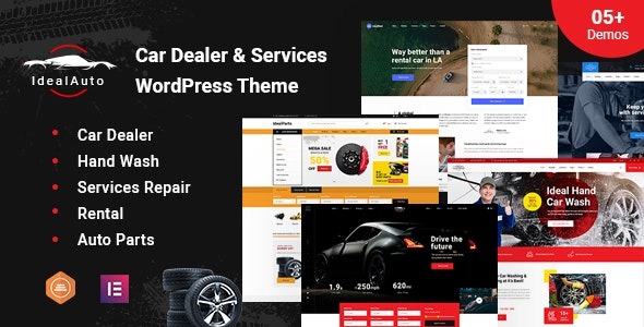 IdealAuto Car Dealer - Services WordPress Theme