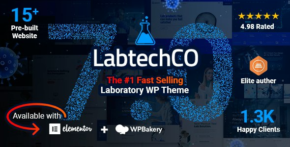 LabtechCO - Laboratory - Science Research WordPress Theme