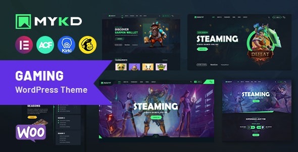 MYKD - eSports and Gaming NFT WordPress Theme