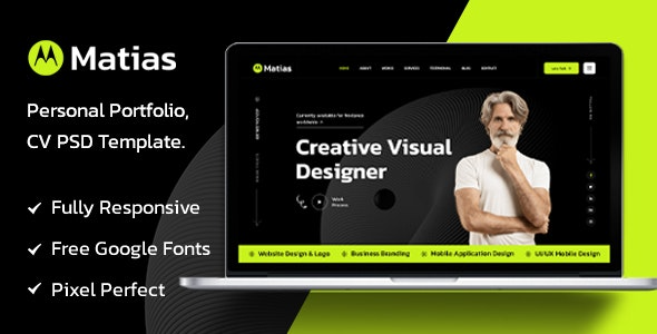 Matias - Personal Portfolio HTML Template