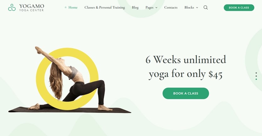 MotoPress Yogamo - the Yoga WordPress Theme for Private and Group Sessions