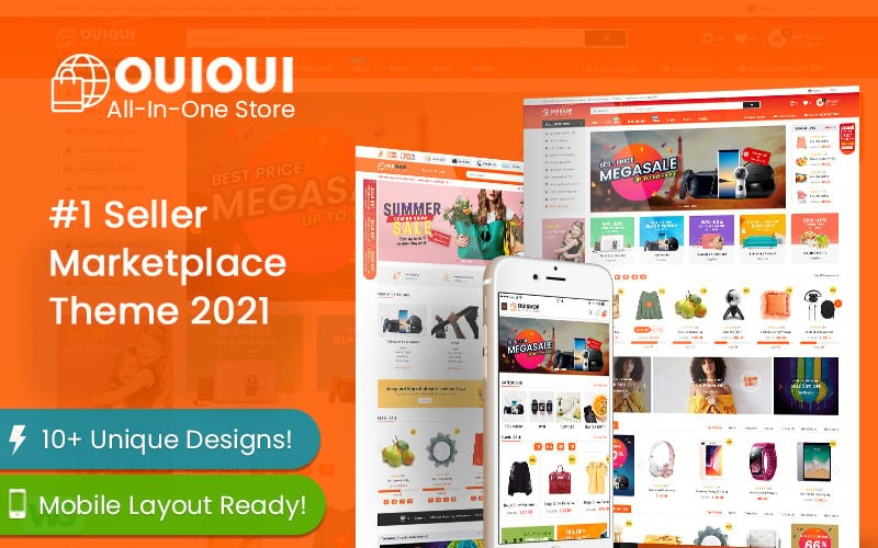 OuiOui Multi Vendor MarketPlace Elementor WooCommerce Theme