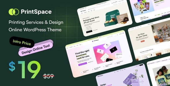 PrintSpace - Printing Services - Design Online WooCommerce WordPress theme
