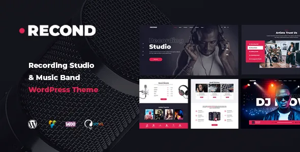 Recond Recording Studio - Music Band WordPress Theme